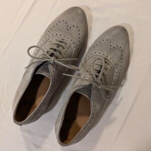 Susina Suede Oxfords – Gray – Size 7.5